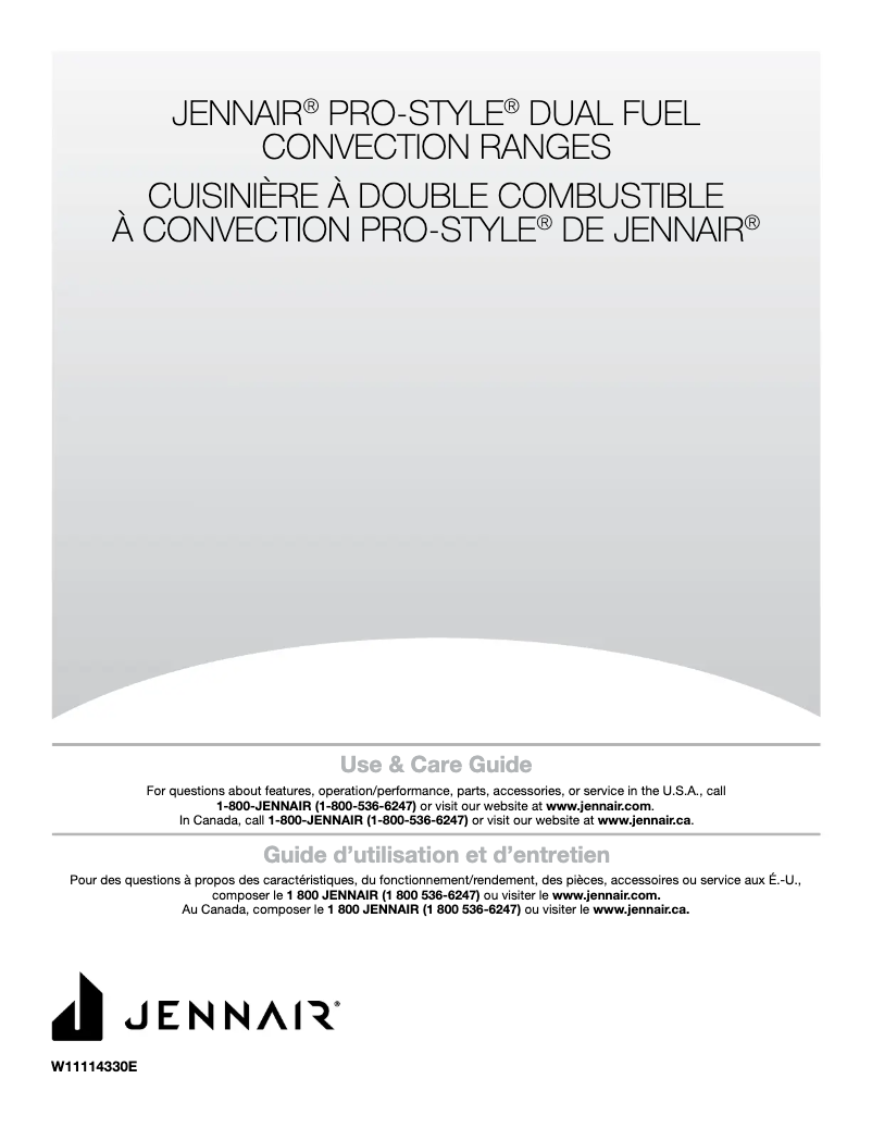 Página nº 1 - Manual de uso y mantenimiento JennAir JDRP748HM