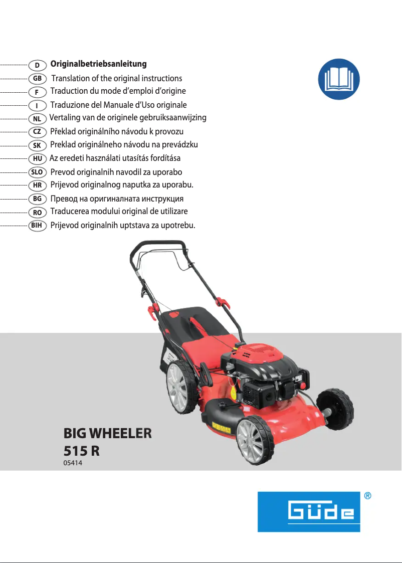 Página 1 del manual Manual de usuario Güde Big Wheeler 515 R