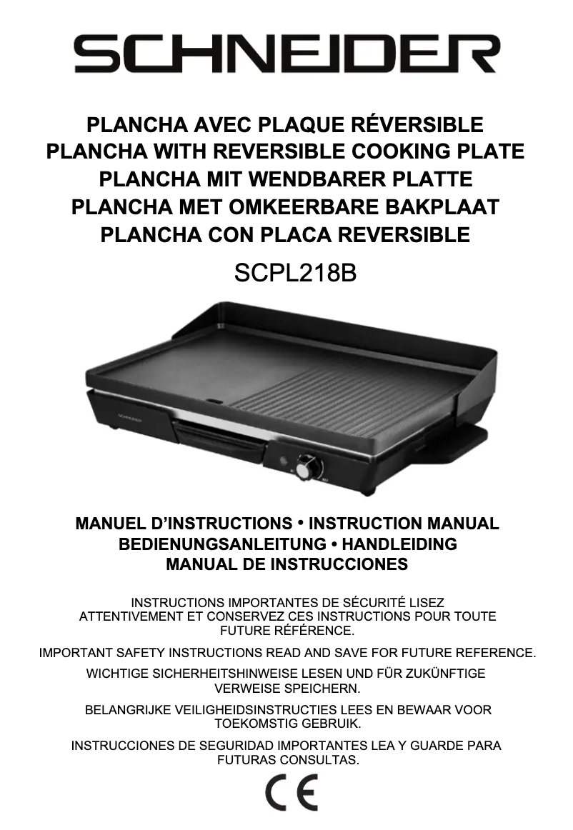 Imagen de la primera página del manual del dispositivo SCPL218B