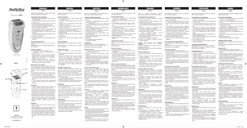 Página nº 1 - Manual de usuario BaByliss Perfect´liss DUO G820E