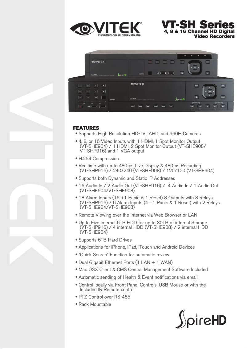 Página 1 del manual Manual de usuario Vitek VT-SHE904