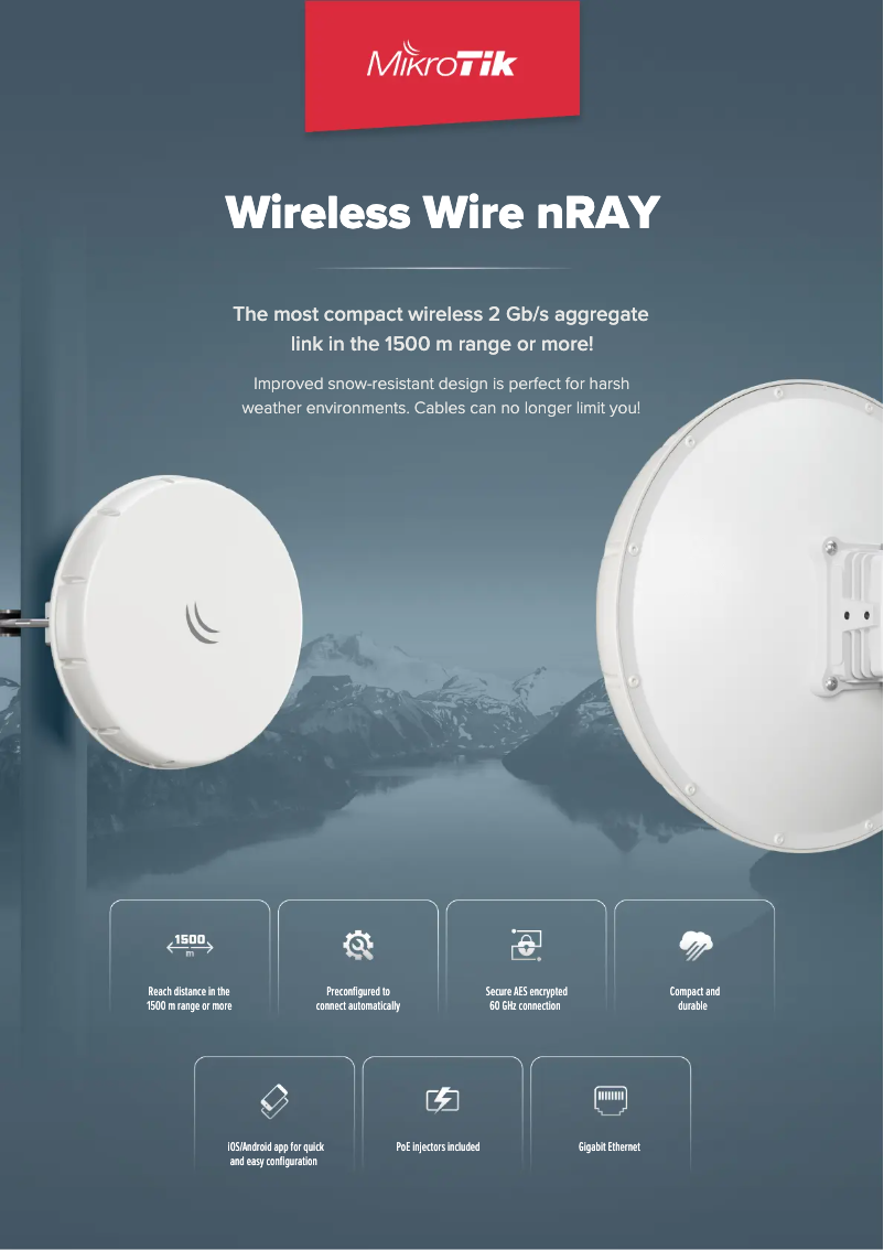 Imagen de la primera página del manual del dispositivo Wireless Wire nRAY