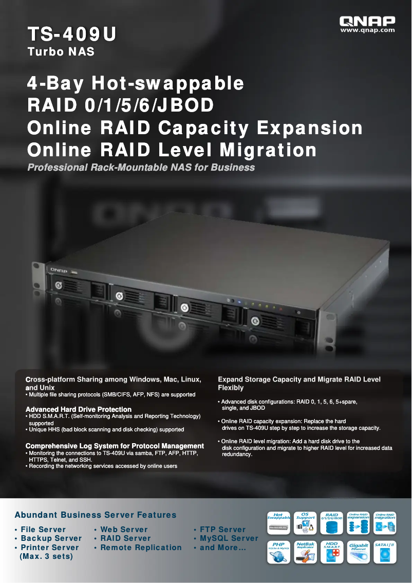 Imagen de la primera página del manual del dispositivo TS-409U