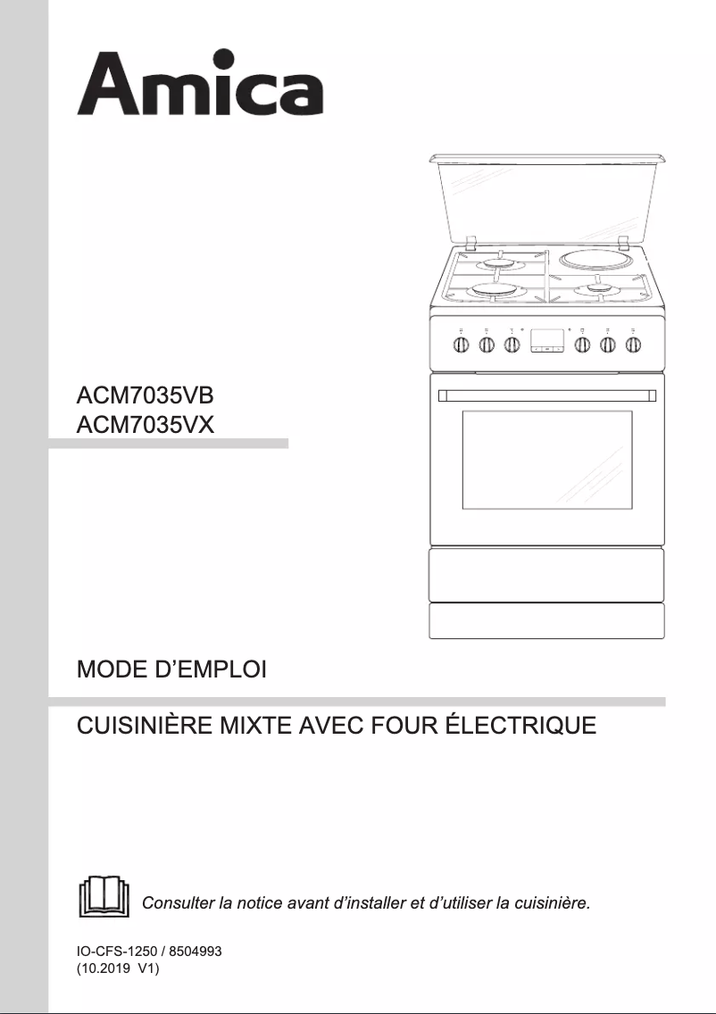 Imagen de la primera página del manual del dispositivo ACM7035VX