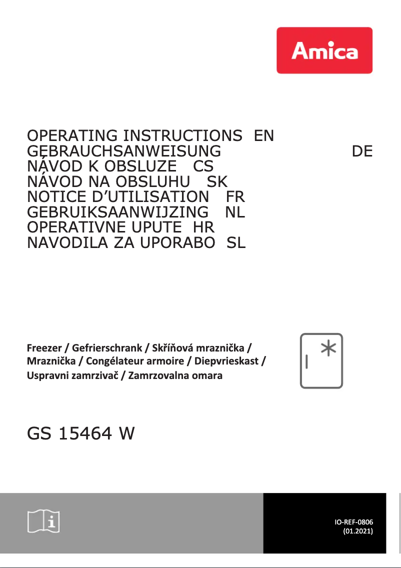 Página 1 del manual Manual de usuario Amica GS 15464 W
