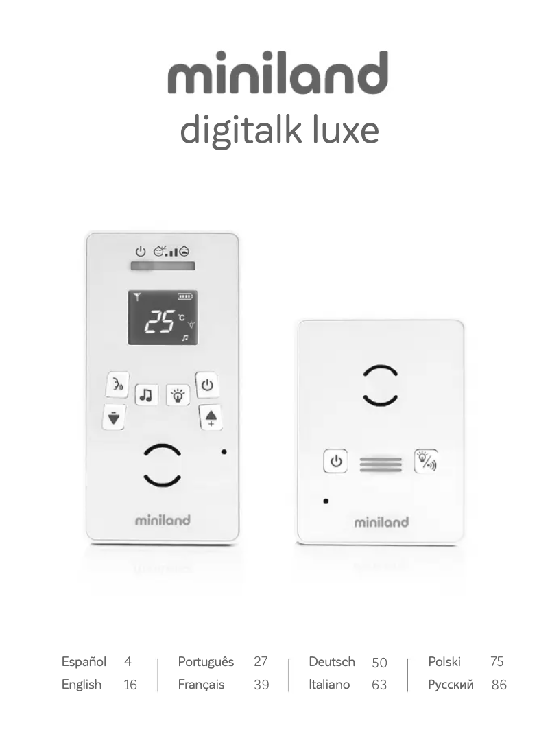 Imagen de la primera página del manual del dispositivo Digitalk Luxe 89477