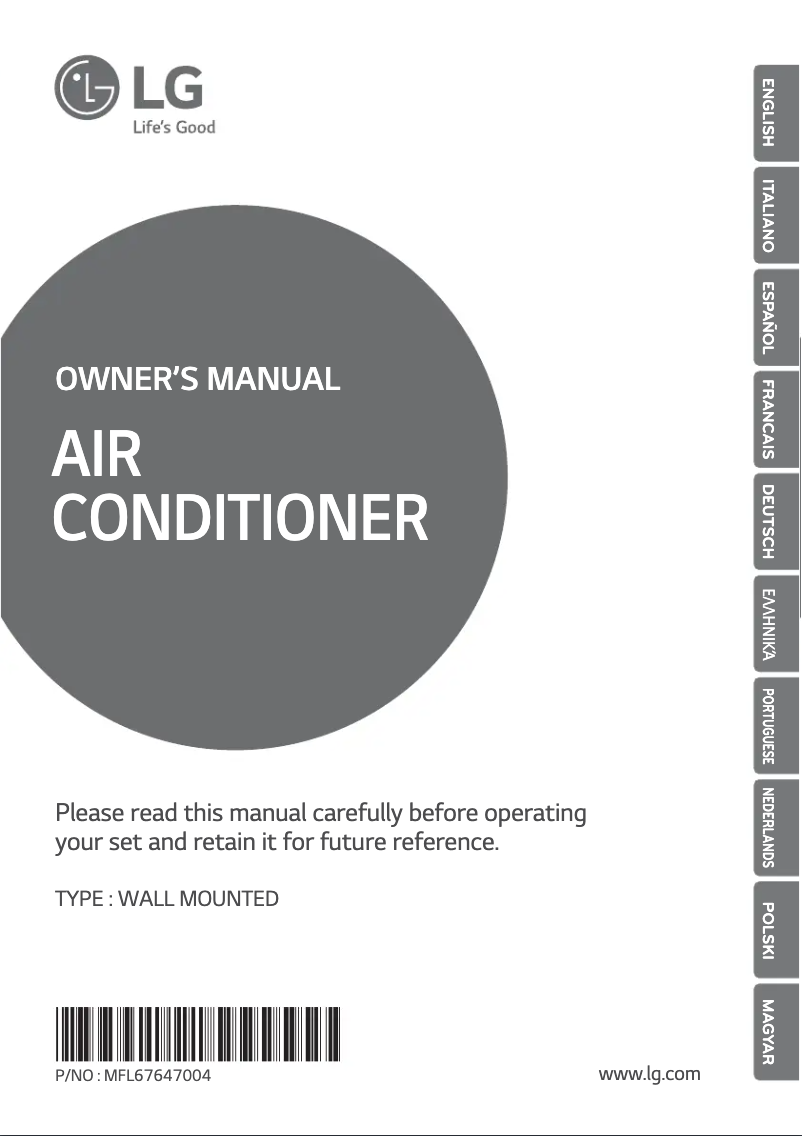 Página 1 del manual Manual de usuario LG G12PK