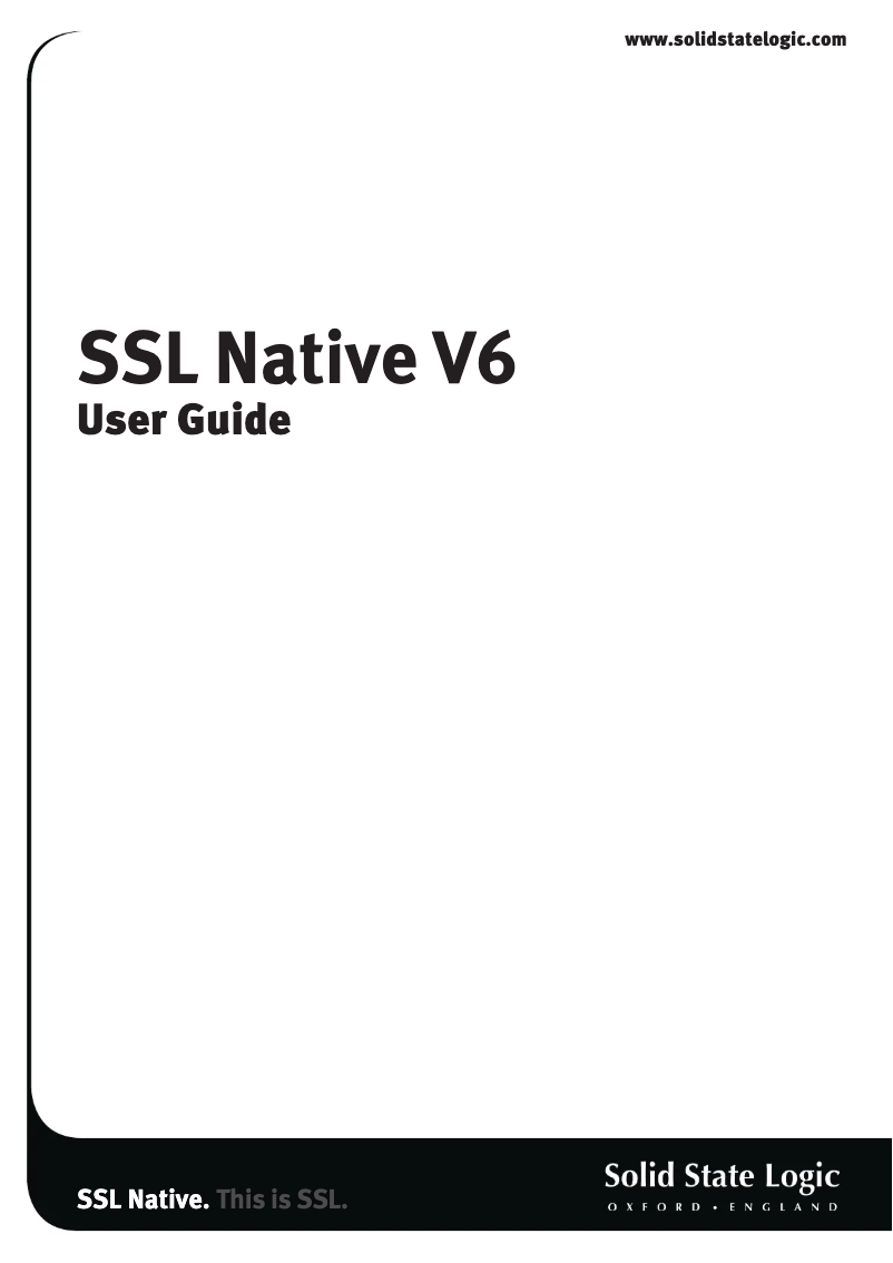 Página 1 del manual Manual de usuario Solid State Logic Fusion Transformer