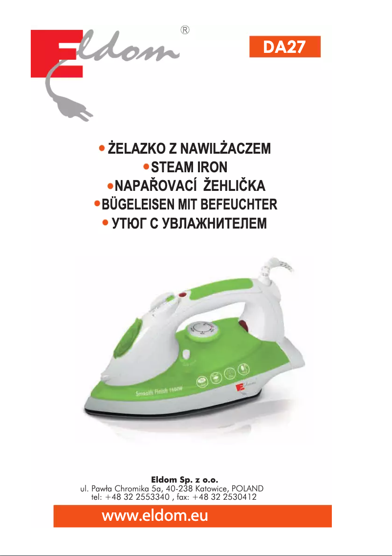 Imagen de la primera página del manual del dispositivo DA27