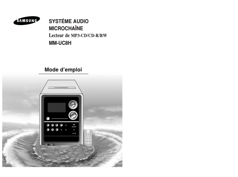 Página 1 del manual Manual de usuario Samsung MM-UC8H