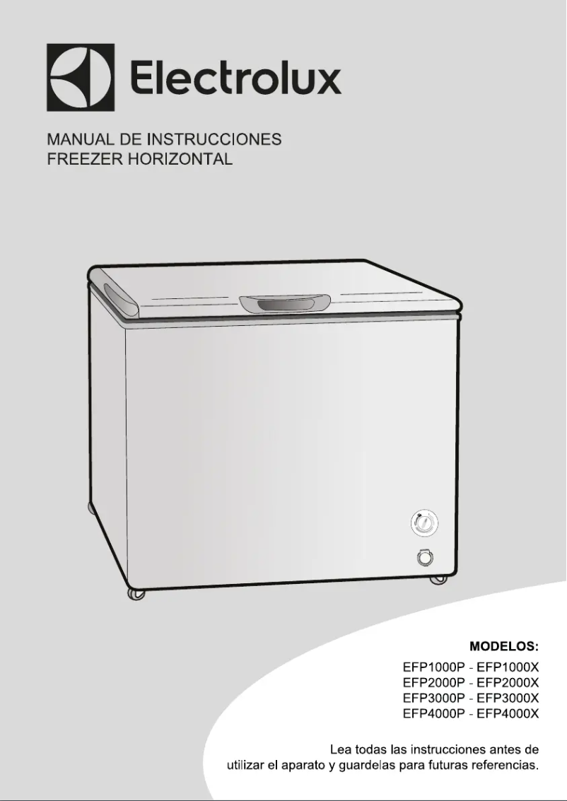 Imagen de la primera página del manual del dispositivo EFP3000X