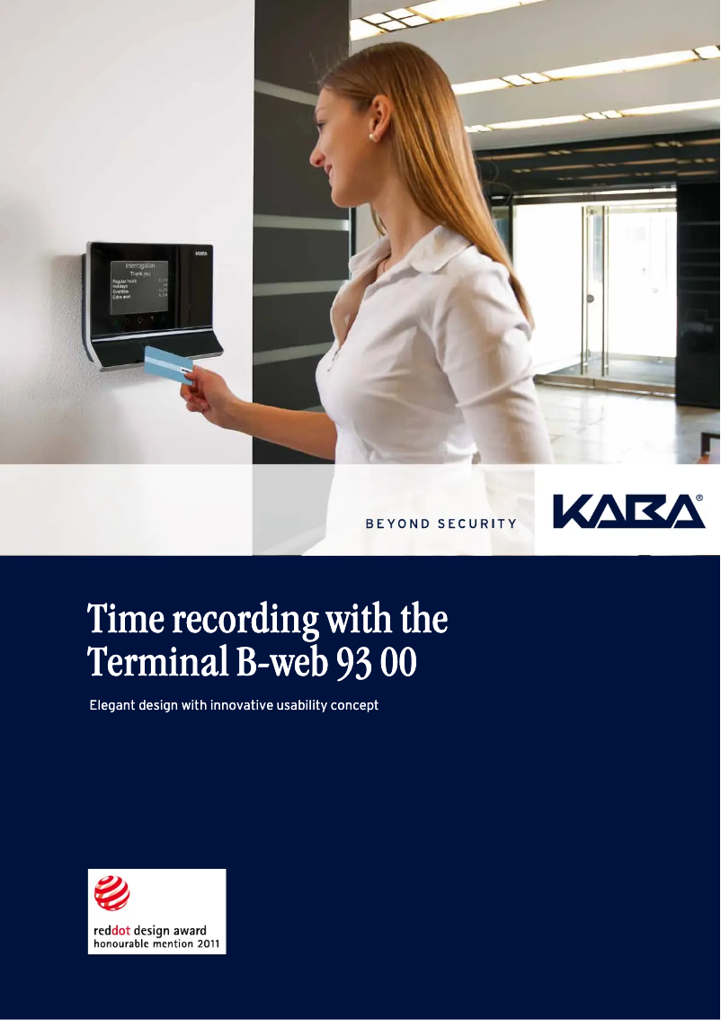 Imagen de la primera página del manual del dispositivo B-web 93 00