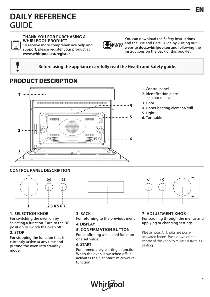 Imagen de la primera página del manual del dispositivo AMW 805/IX