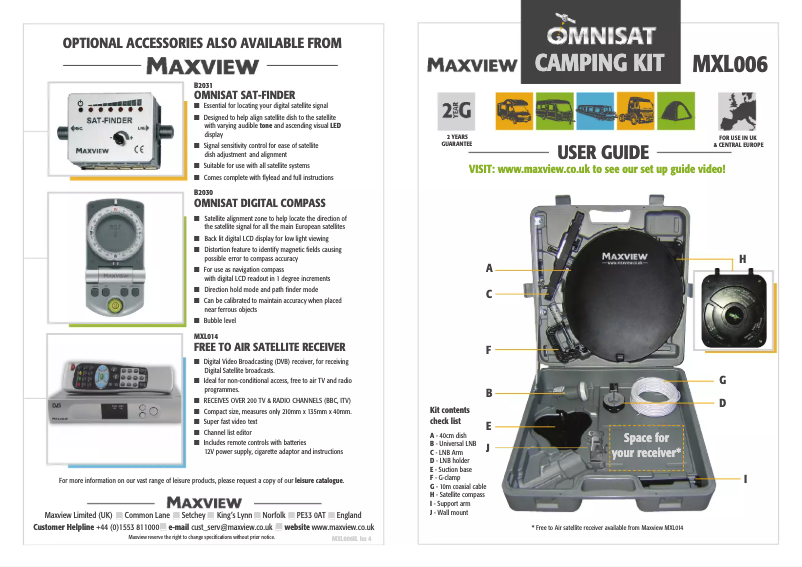 Imagen de la primera página del manual del dispositivo MXL006