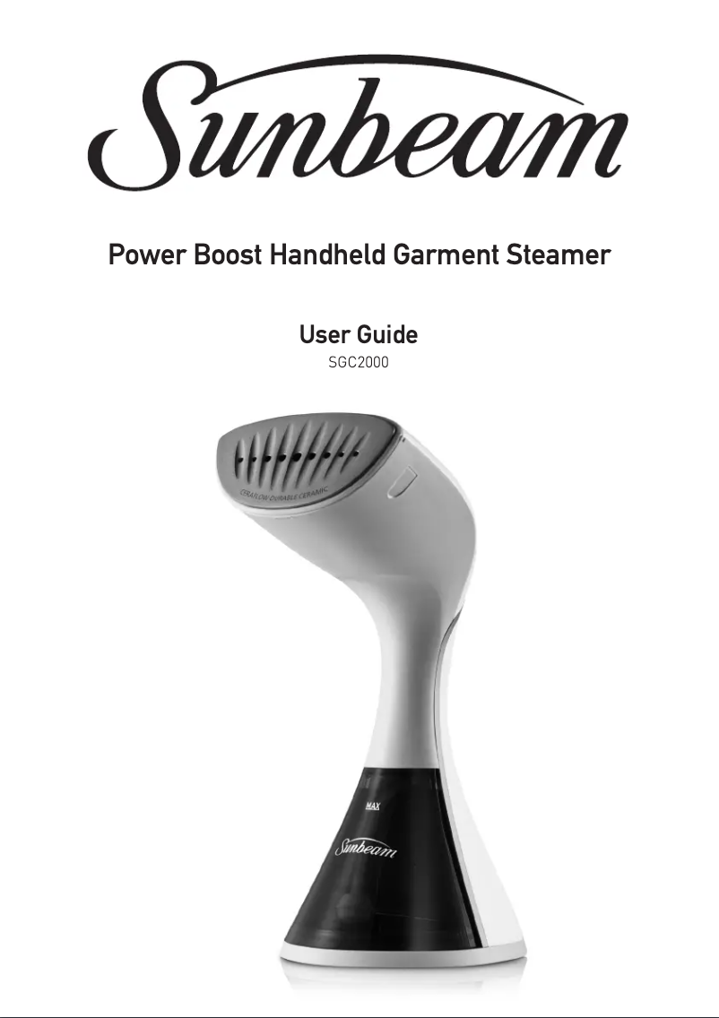 Página 1 del manual Manual de usuario Sunbeam SGC2000