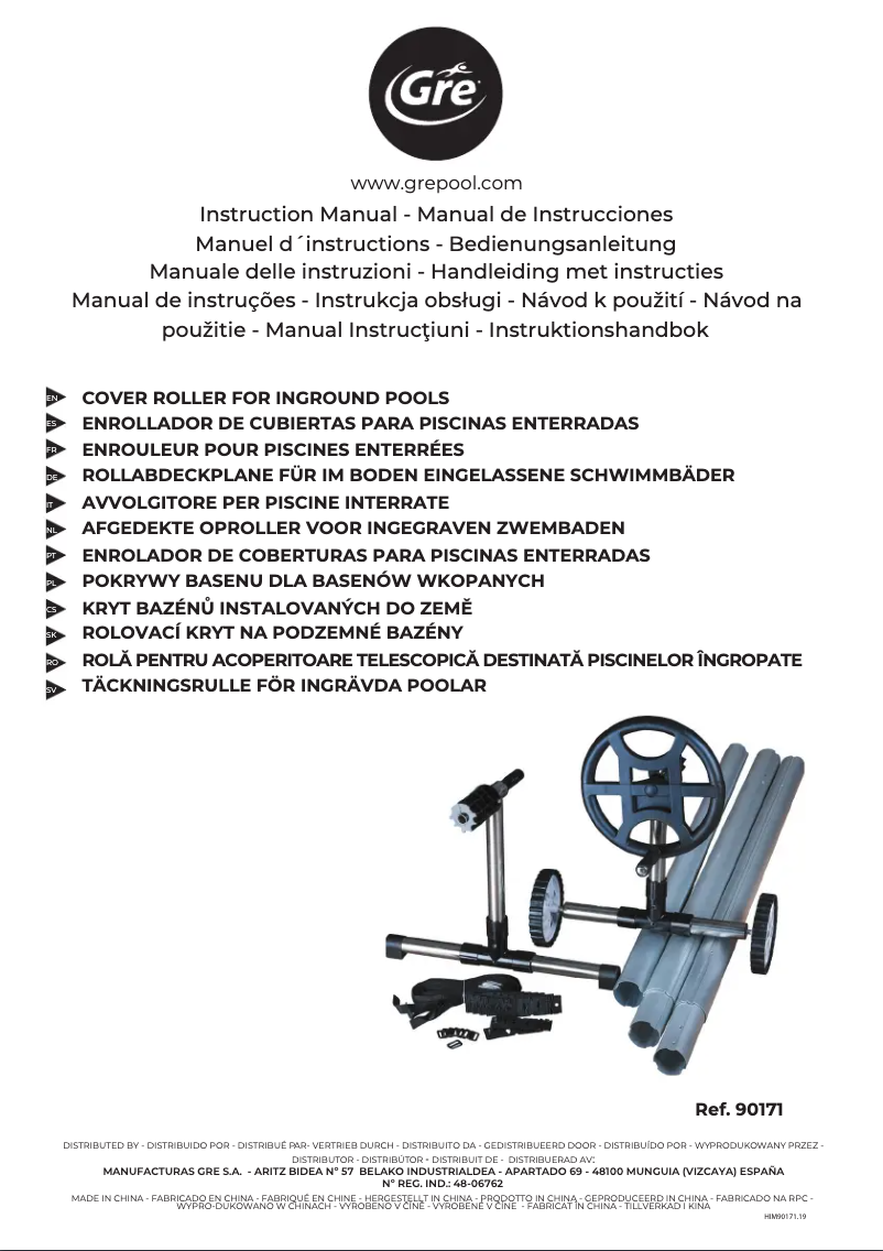 Página nº 1 - Manual de instrucciones Gre 90171