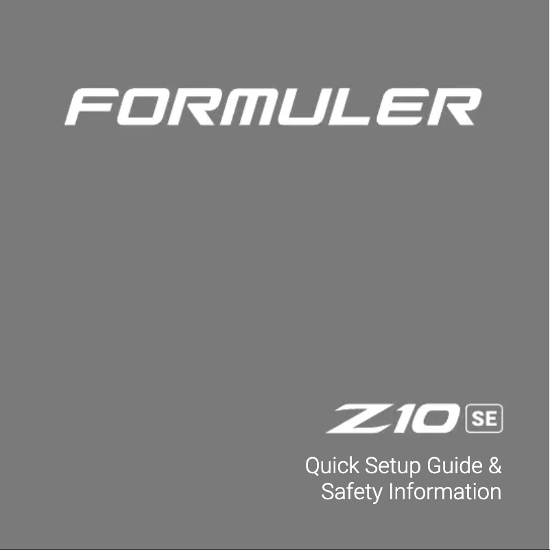 Imagen de la primera página del manual del dispositivo Z10 SE