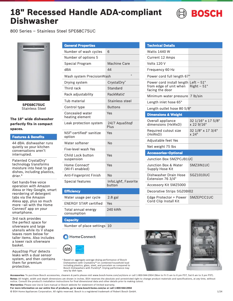 Imagen de la primera página del manual del dispositivo SPE68C75UC