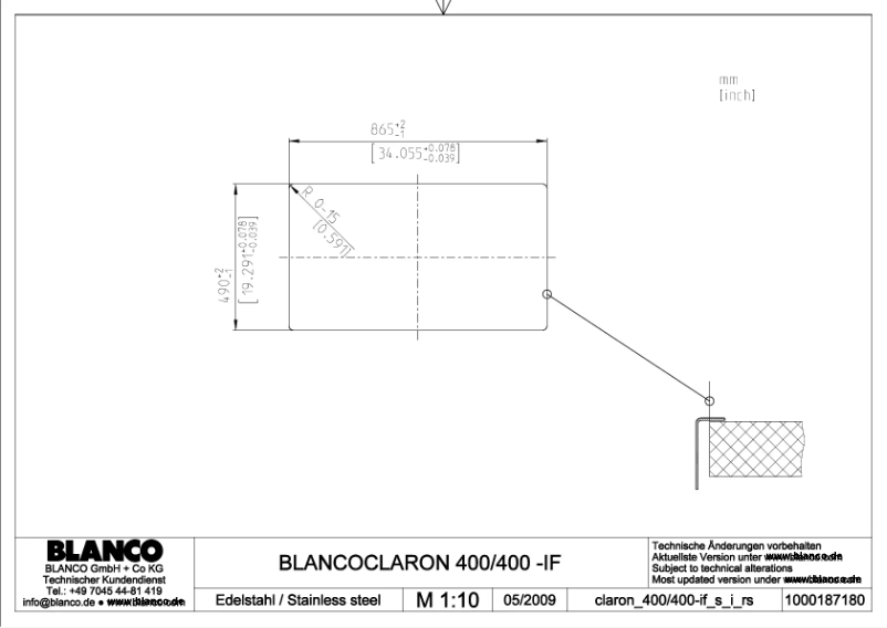 Página 1 del manual Manual de usuario BLANCO CLARON 400/400-IF/A
