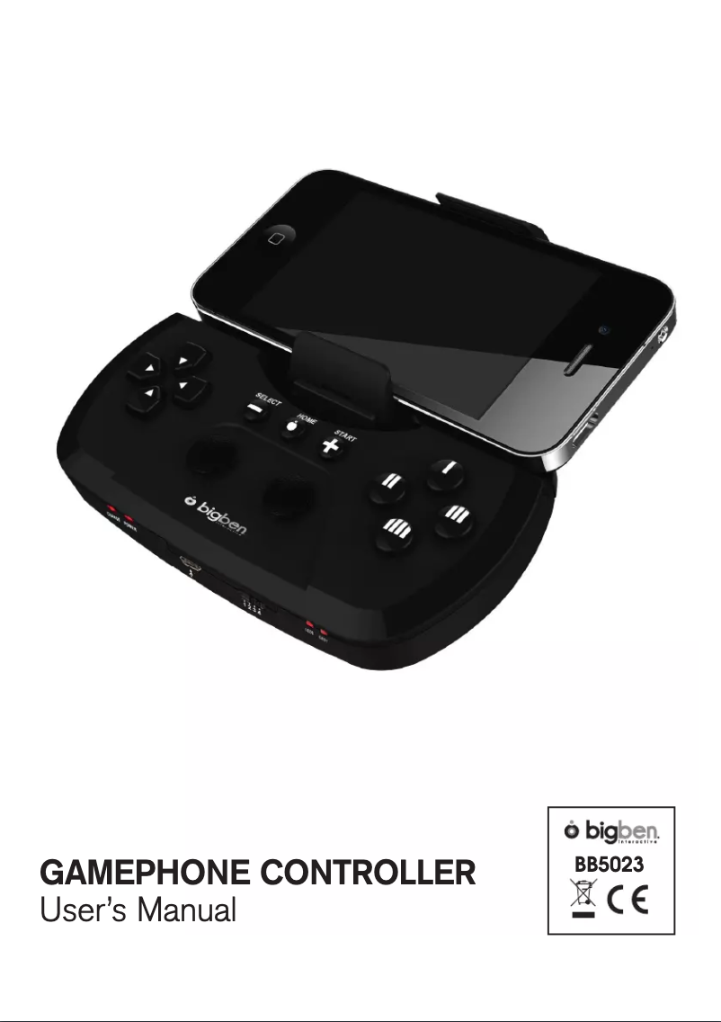 Imagen de la primera página del manual del dispositivo Gamephone