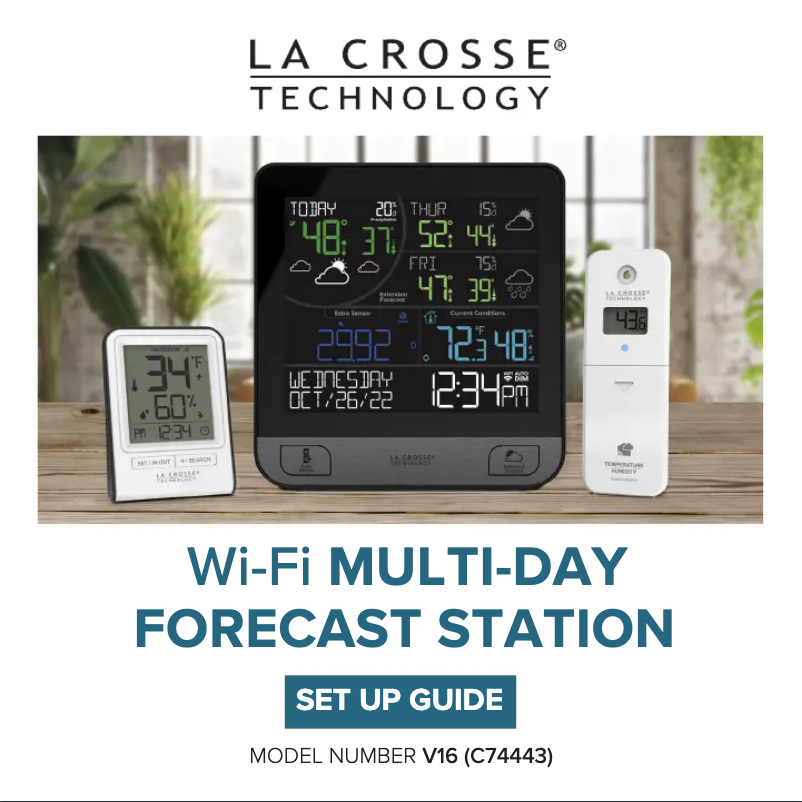 Imagen de la primera página del manual del dispositivo V16