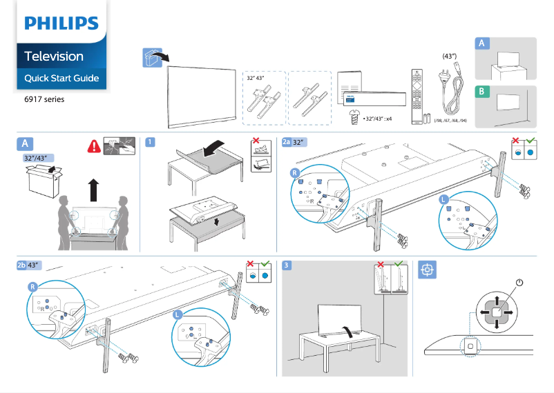 Página 1 del manual Guía de inicio rápido Philips 32PHT6917