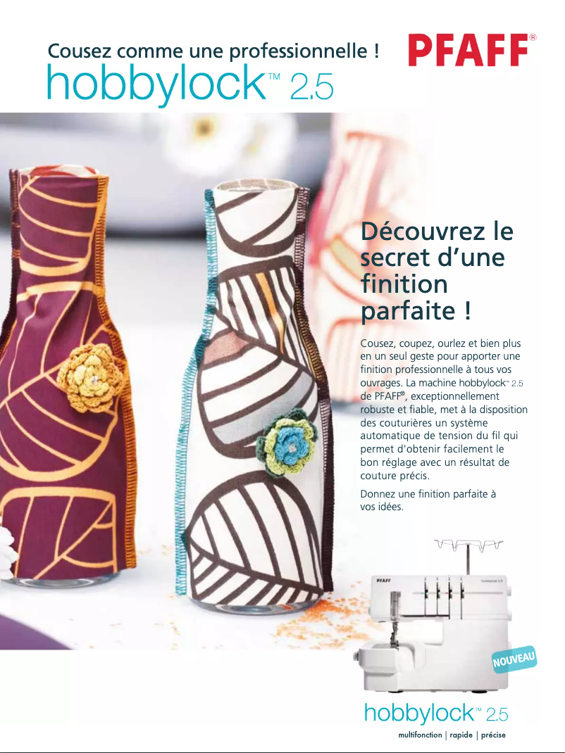 Imagen de la primera página del manual del dispositivo Hobbylock 2.5