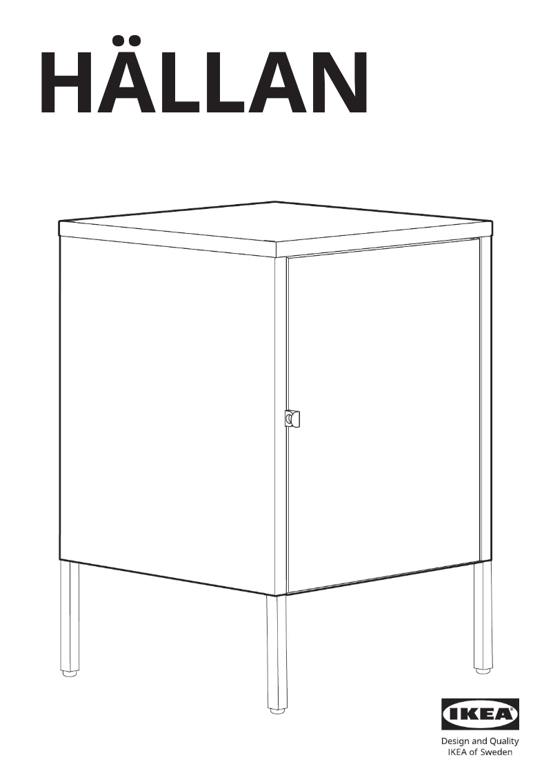 Imagen de la primera página del manual del dispositivo HÄLLAN 503.637.29