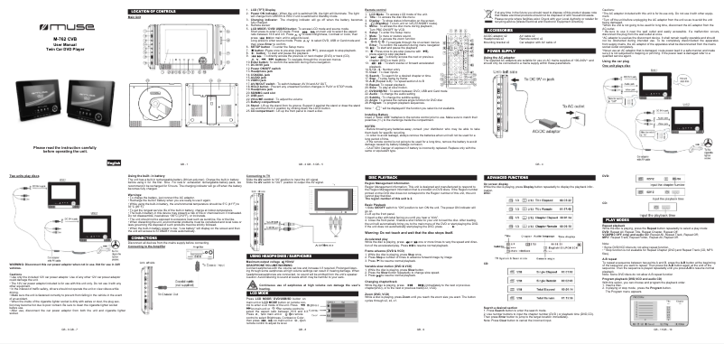 Imagen de la primera página del manual del dispositivo M-762CVB