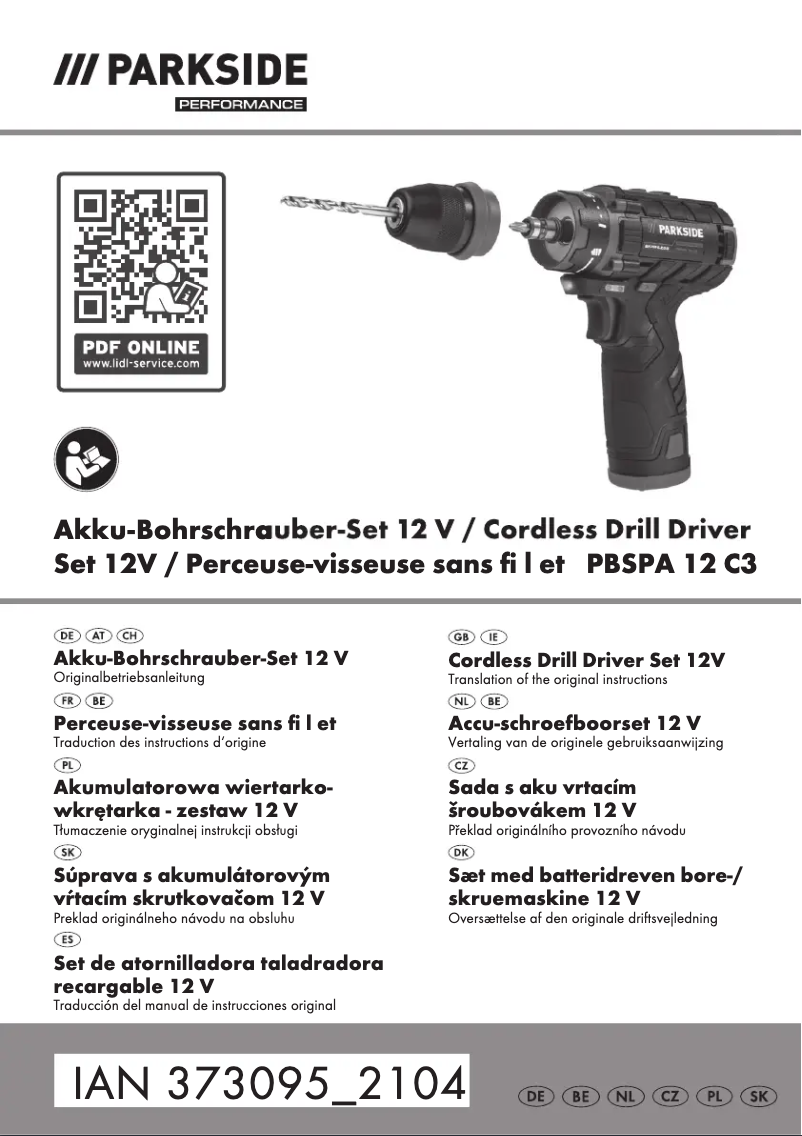 Imagen de la primera página del manual del dispositivo PBSPA 12 C3