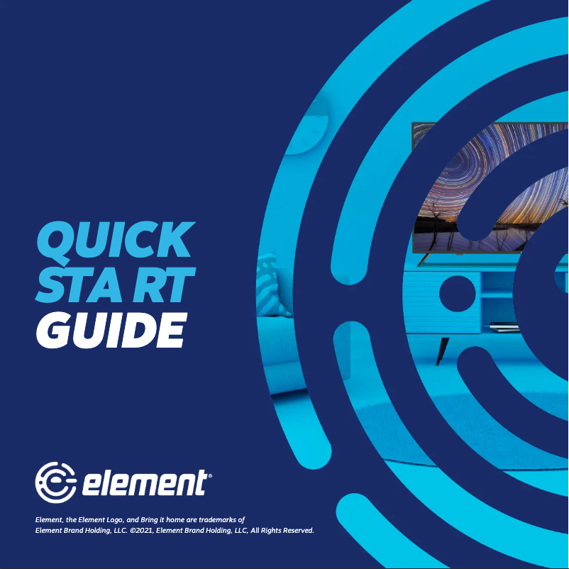 Página 1 del manual Guía de inicio rápido Element E4AA43N