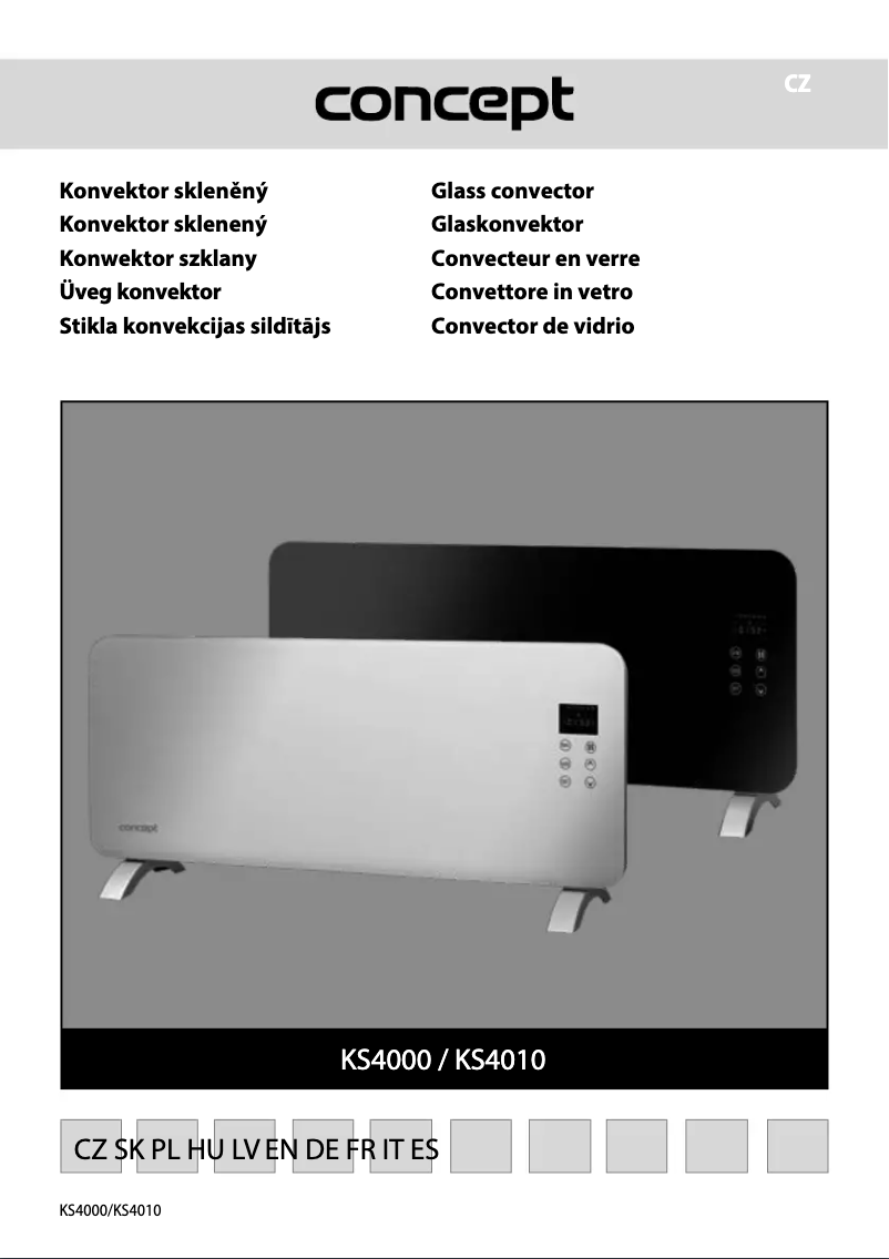 Página 1 del manual Manual de usuario Concept KS4010