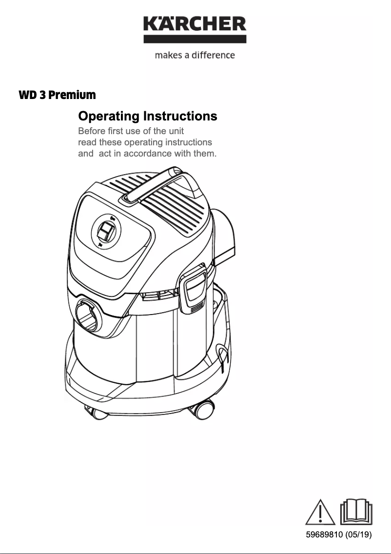 Página 1 del manual Manual de usuario Kärcher WD 3 Premium