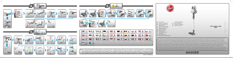 Página 1 del manual Manual de usuario Hoover H-FREE 100 HF122RH