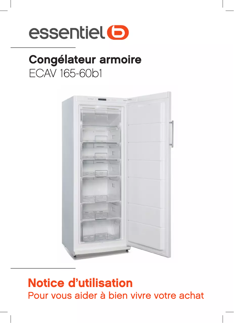 Página 1 del manual Manual de usuario Essentiel B ECAV 165-60b1