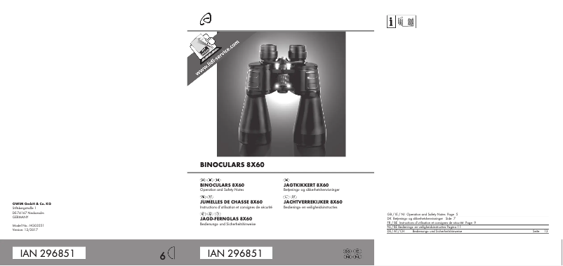 Imagen de la primera página del manual del dispositivo IAN 296851