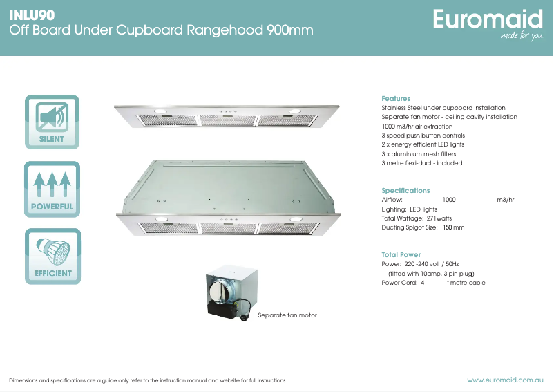 Imagen de la primera página del manual del dispositivo INLU90