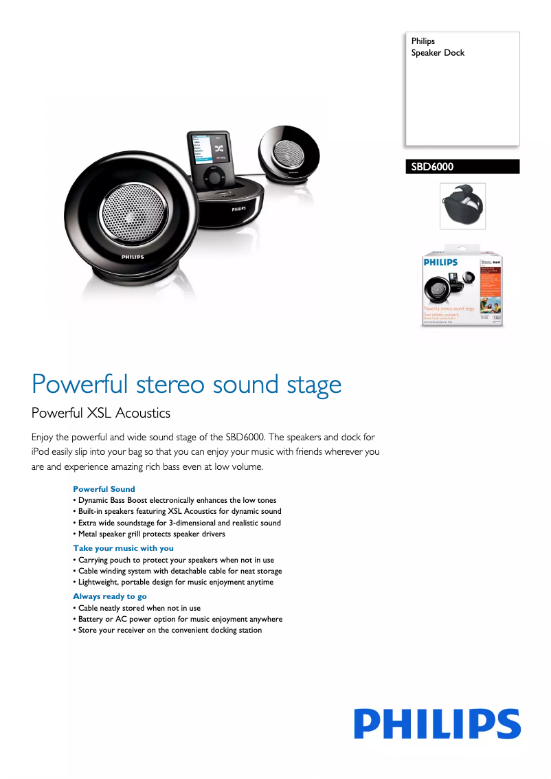 Imagen de la primera página del manual del dispositivo SBD6000