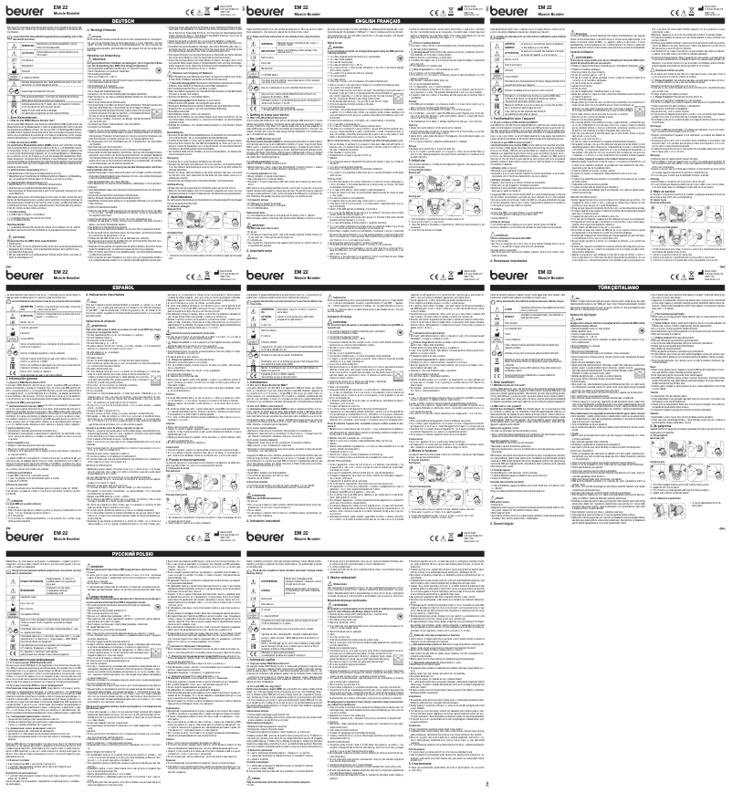Imagen de la primera página del manual del dispositivo EM 22