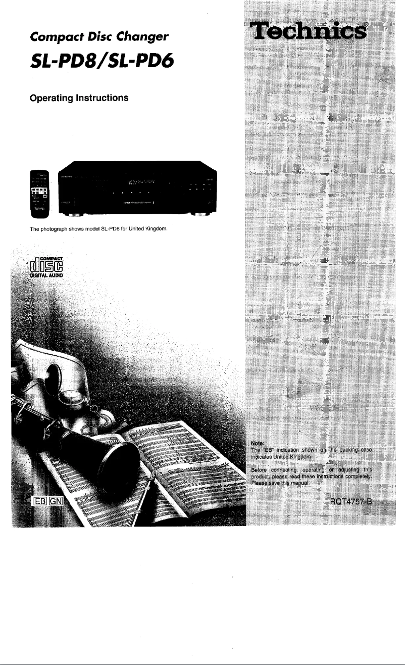 Imagen de la primera página del manual del dispositivo SL-PD6