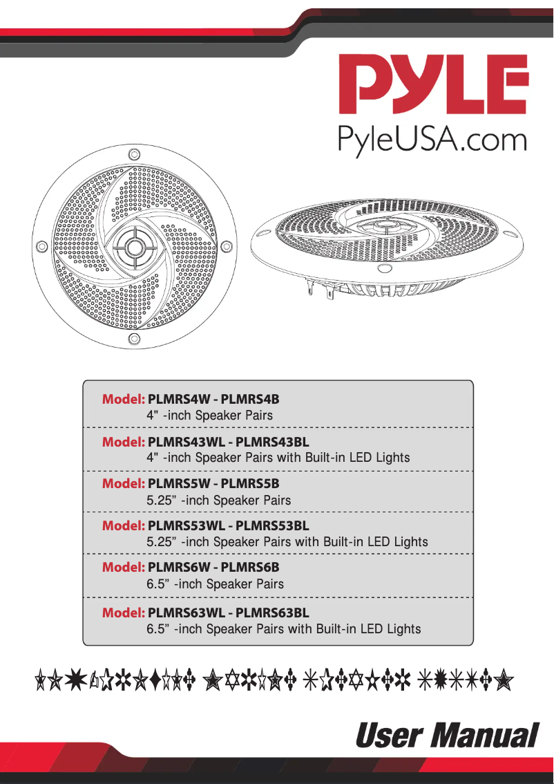 Página 1 del manual Manual de usuario Pyle PLMRS4B