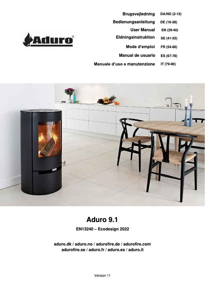 Imagen de la primera página del manual del dispositivo 9.1