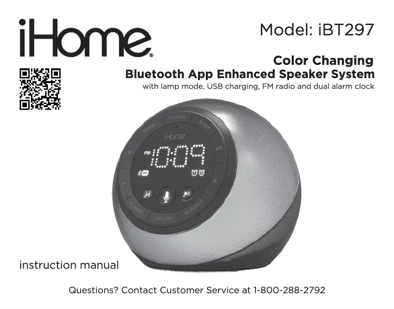 Imagen de la primera página del manual del dispositivo iBT297