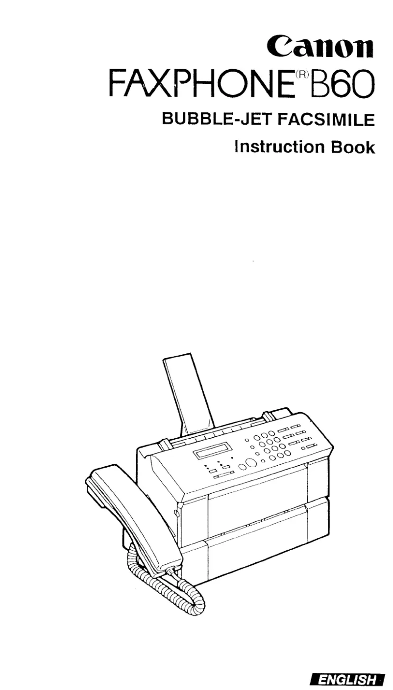 Imagen de la primera página del manual del dispositivo Faxphone B60