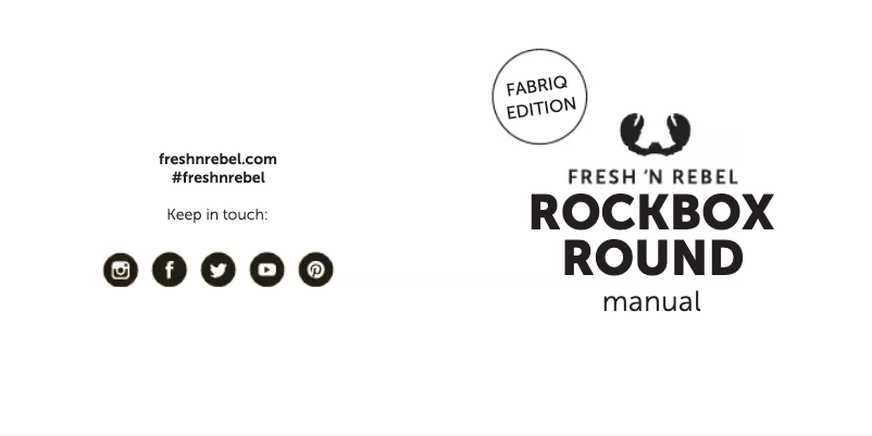 Página 1 del manual Manual de usuario Fresh 'n Rebel Rockbox Round Fabriq Edition