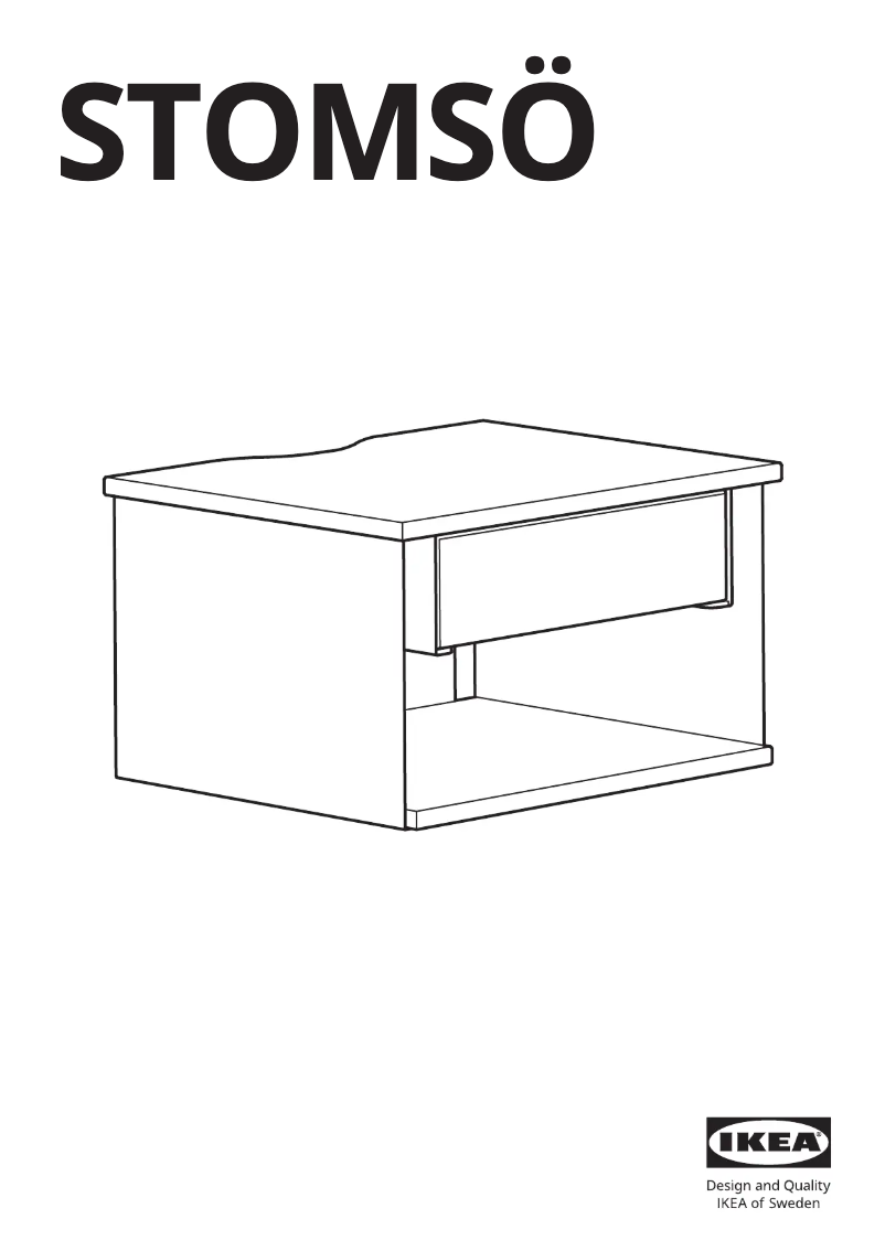 Página 1 del manual Manual de usuario Ikea STOMSÖ 705.678.05