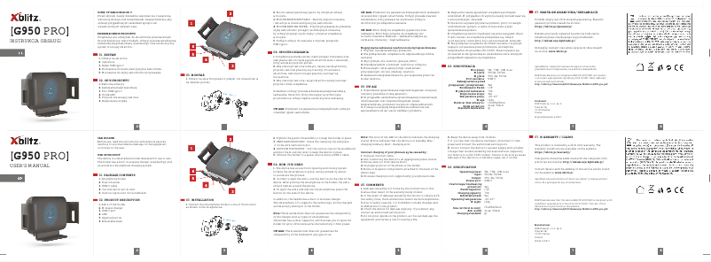 Imagen de la primera página del manual del dispositivo G950 Pro