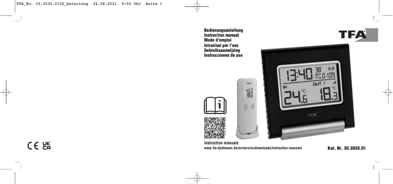 Página nº 1 - Manual de usuario TFA Spot 30.3030.01