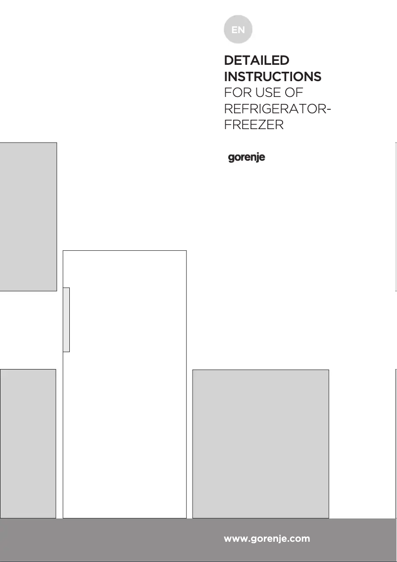 Página 1 del manual Manual de usuario Gorenje RBO6153BL