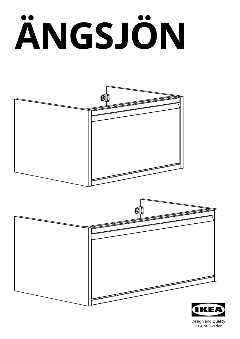 Imagen de la primera página del manual del dispositivo ÄNGSJÖN 605.350.99